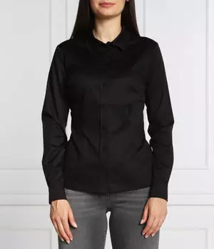 Рубашка женская Guess Jeans облегающего кроя, черный