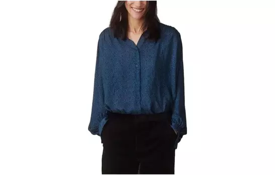 Рубашка женская из коллекции X Clare Waight Keller цвета морской волны Uniqlo
