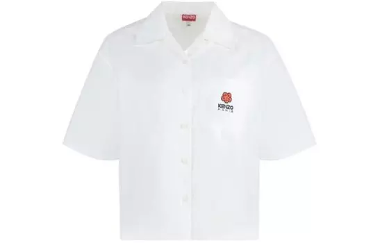Рубашка женская Kenzo короткая, белый