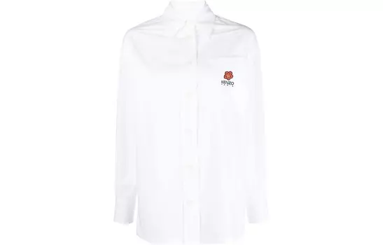 Рубашка женская Kenzo с логотипом, белый