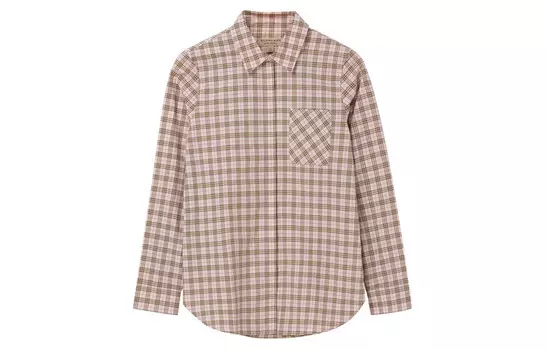 Рубашка женская клетчатая Burberry, розовый