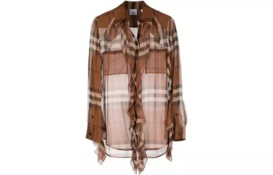 Рубашка женская коричневая Burberry