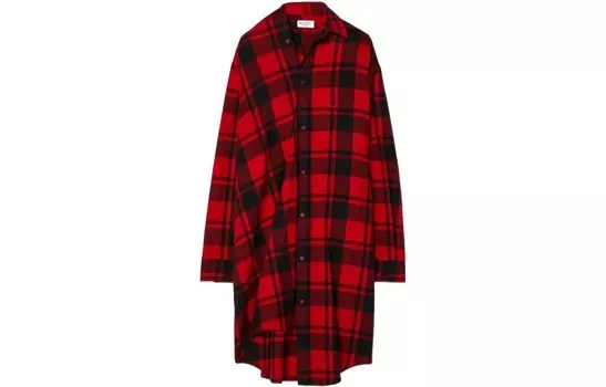 Рубашка женская красная Balenciaga
