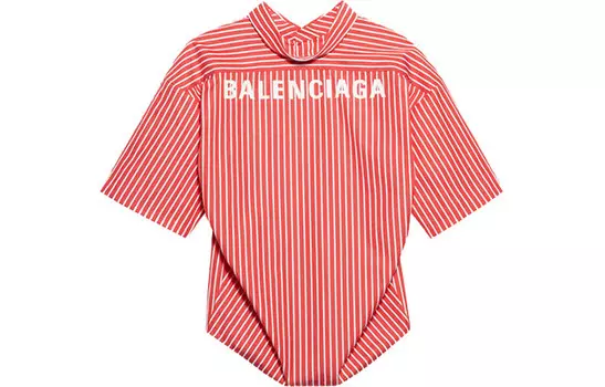 Рубашка женская красная Balenciaga
