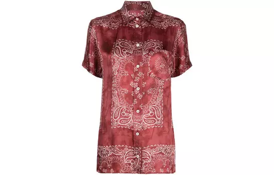 Рубашка женская красная Golden Goose