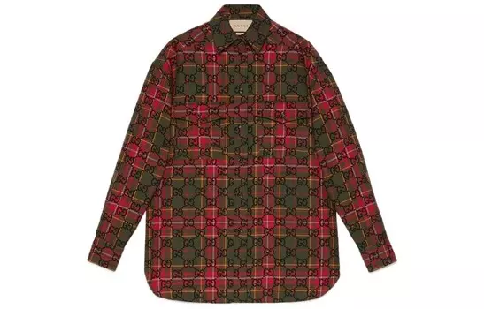 Рубашка женская красная Gucci