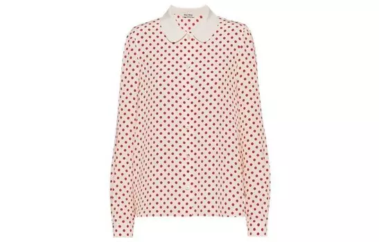 Рубашка женская красная Miu Miu