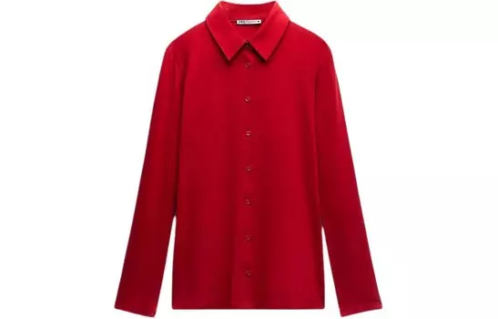 Рубашка женская красная Zara