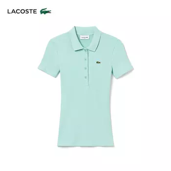 Рубашка женская Lacoste Dopamine Wear с короткими рукавами, мятно-зеленый