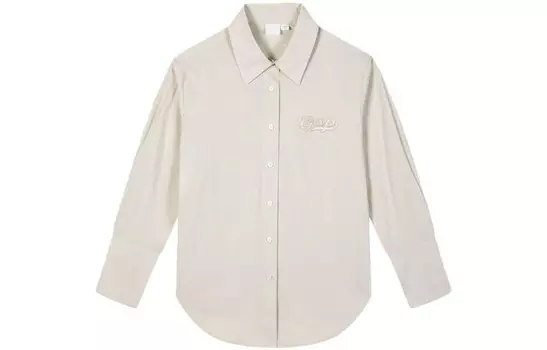 Рубашка женская лаймово-серая Gap