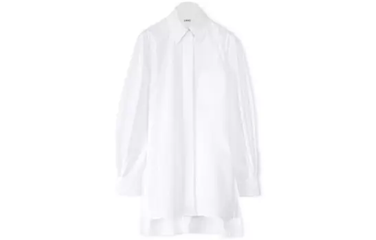 Рубашка женская Loewe с удлиненной спинкой, белый