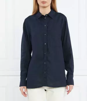 Рубашка женская Marc O' Polo свободного кроя с карманом, синий