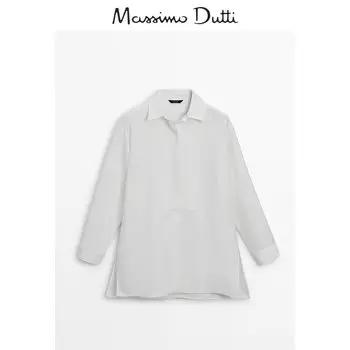 Рубашка женская Massimo Dutti, кремовый
