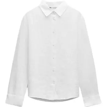 Рубашка женская матово-белая Zara