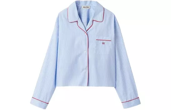 Рубашка женская Miu Miu, небесно-голубой