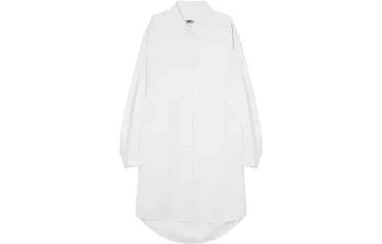 Рубашка женская Mm6 Maison Margiela удлиненная, белый