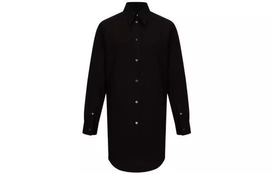 Рубашка женская Mm6 Maison Margiela удлиненная, черный