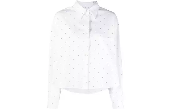 Рубашка женская Mm6 Maison Margiela в горошек, белый