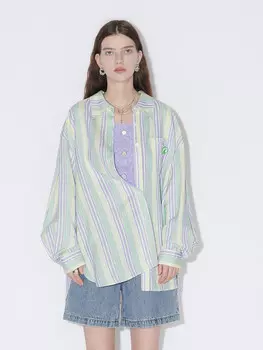 Рубашка женская Mslan с длинными рукавами, фиолетовый