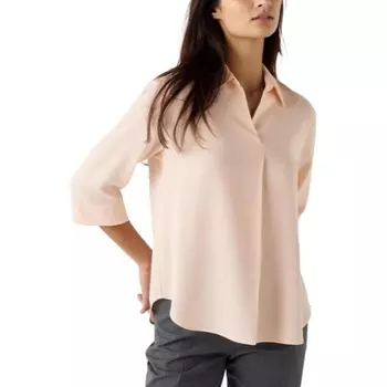 Рубашка женская пастельно-розовая Uniqlo