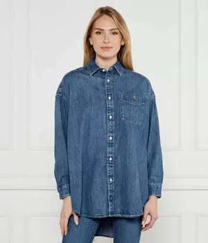 Рубашка женская Polo Ralph Lauren джинсовая, синий