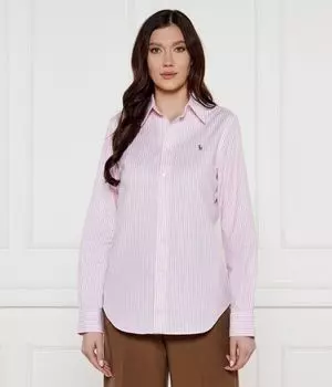 Рубашка женская Polo Ralph Lauren хлопковая, розовый