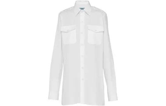 Рубашка женская Prada длинная, белый