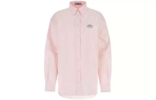 Рубашка женская Prada с логотипом, розовый
