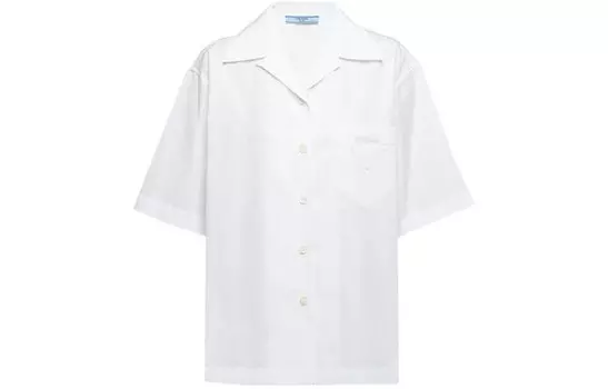 Рубашка женская Prada с широкими рукавами, белый