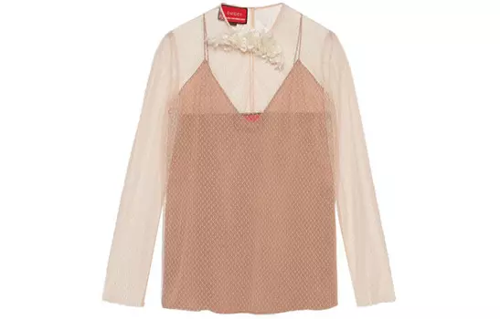 Рубашка женская розовая Gucci
