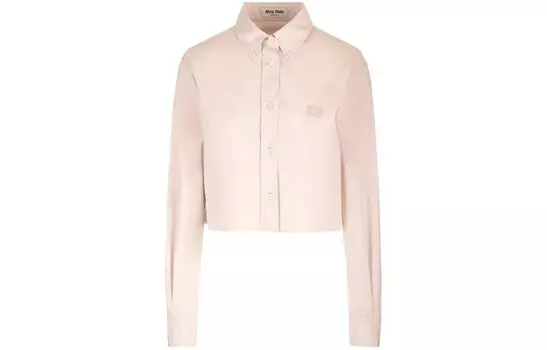 Рубашка женская розовая Miu Miu