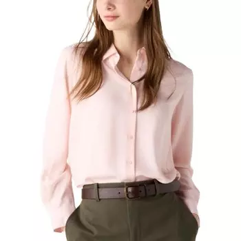 Рубашка женская розовая Uniqlo