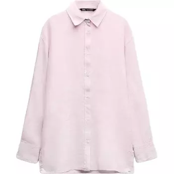 Рубашка женская розовая Zara