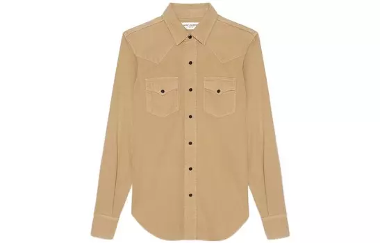 Рубашка женская Saint Laurent, хаки