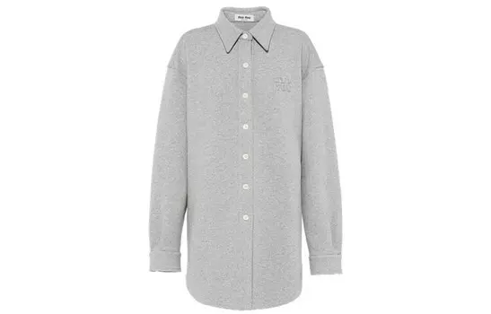 Рубашка женская серая Miu Miu