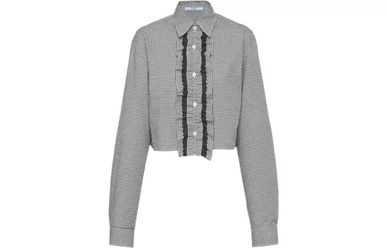 Рубашка женская серая Prada