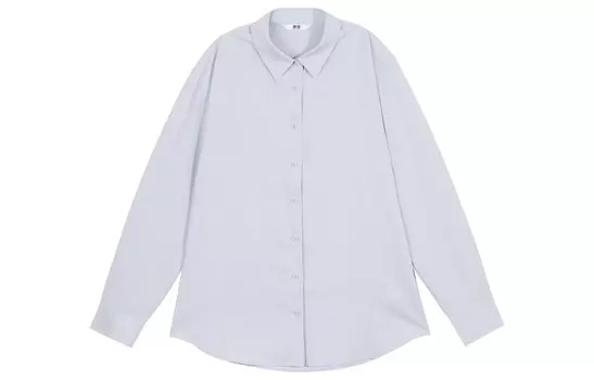 Рубашка женская серая Uniqlo