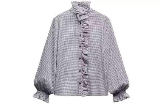 Рубашка женская серая Zara