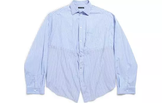 Рубашка женская синяя Balenciaga