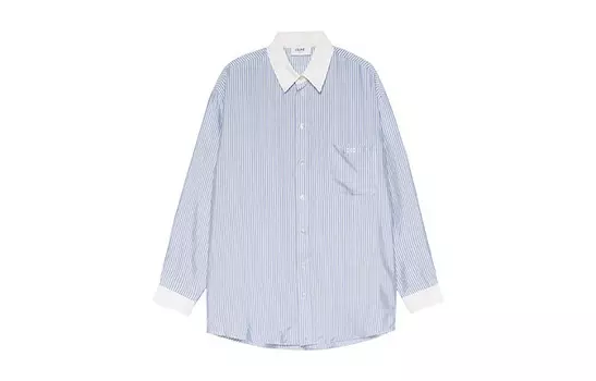 Рубашка женская синяя Celine