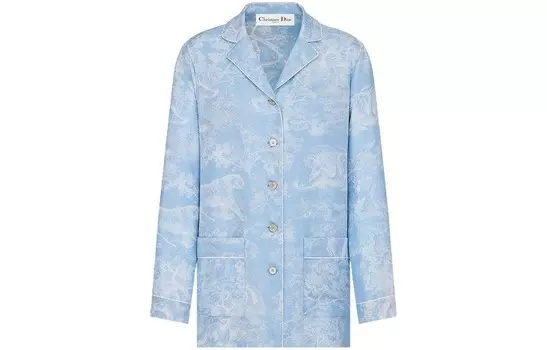 Рубашка женская синяя Dior
