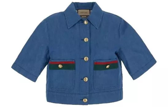 Рубашка женская синяя Gucci