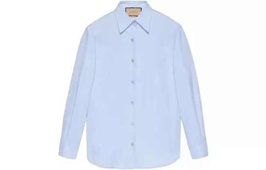 Рубашка женская синяя Gucci