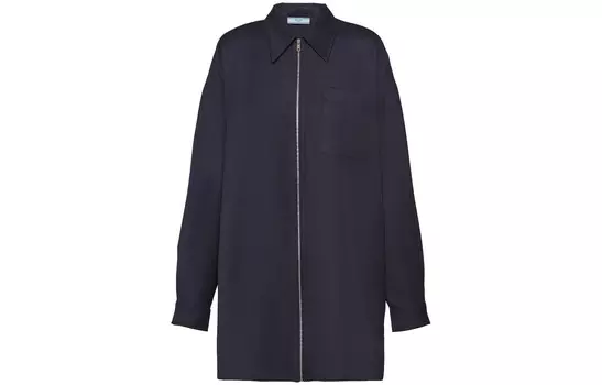 Рубашка женская синяя Prada