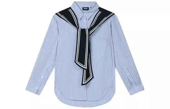 Рубашка женская синяя Star Flower Blue Fila