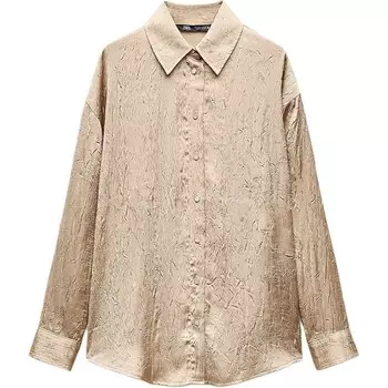 Рубашка женская, средний цвет Camel Zara