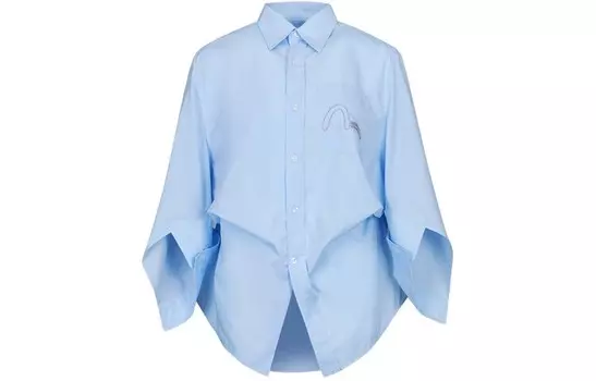 Рубашка женская светло-голубая Evisu