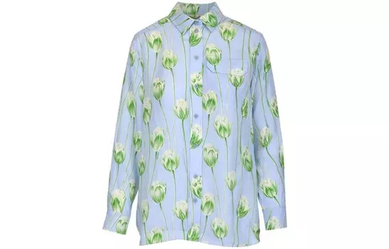 Рубашка женская светло-голубая Kenzo