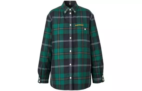 Рубашка женская темно-зеленая Burberry