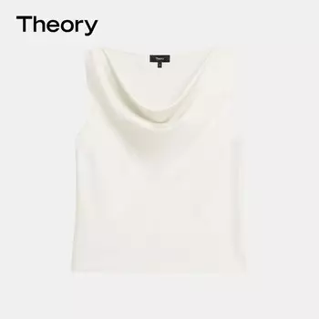 Рубашка женская Theory с ворсовым воротником, золотой